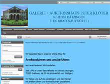 Tablet Screenshot of antike-uhren-kloeter.de